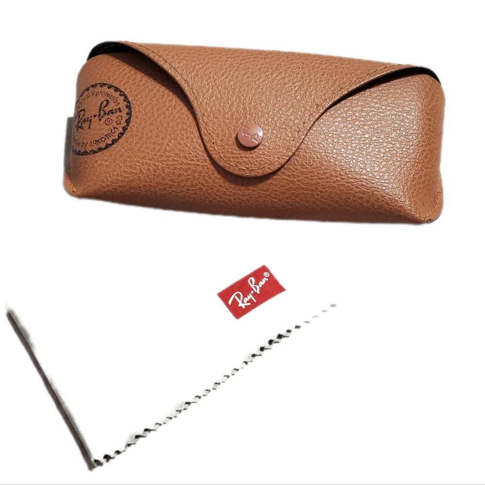 Authentic Ray Ban Brown Protective Aviator Eyeglasses Sunglass Case (Soft)